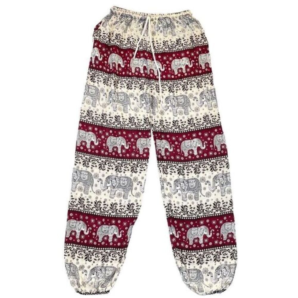 Kathmandu Bohemian Semi-Sheer Elastic Waistband Flowy Pants